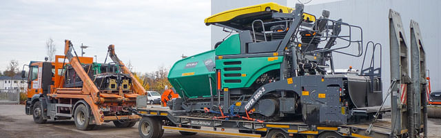 Transport von Baumaschinen Grauvogl